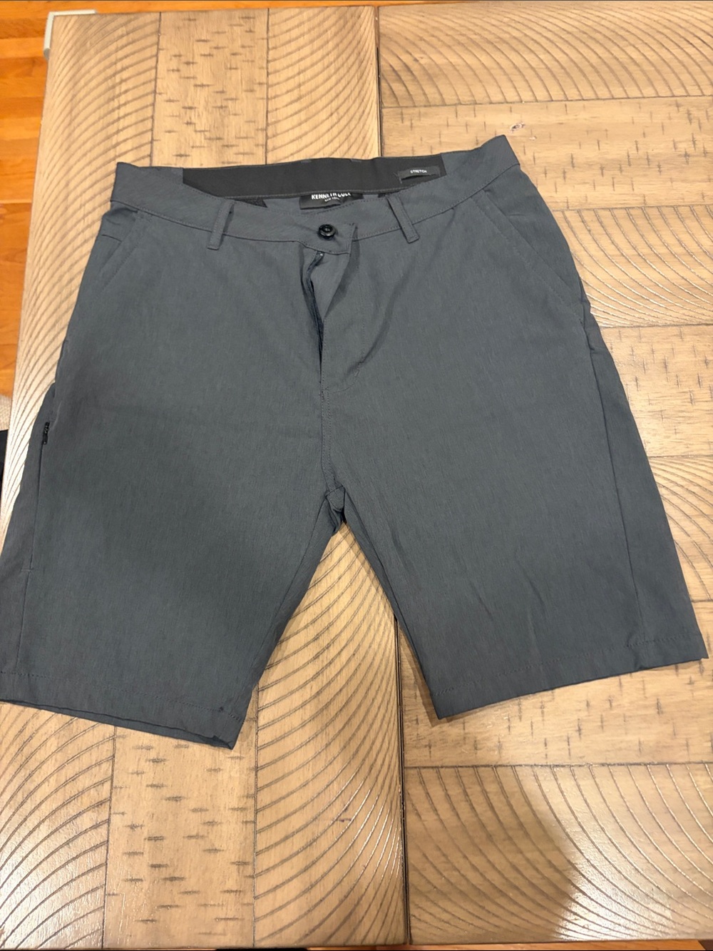 Kenneth Cole New York Charcoal Grey Hybrid Shorts